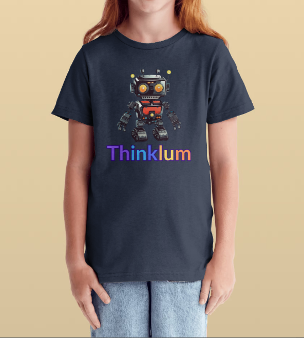 Branded Thinklum Robot T-shirt for Youth