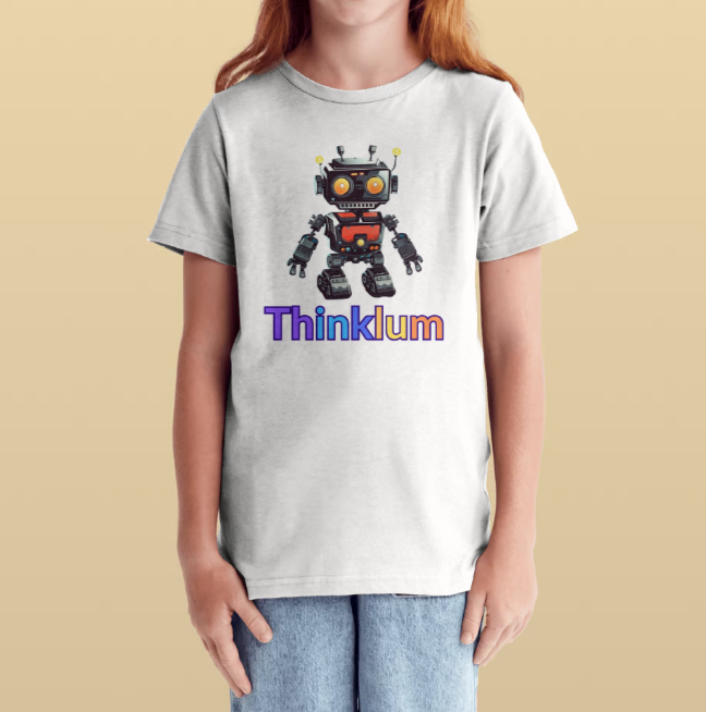 Branded Thinklum Robot T-shirt for Youth