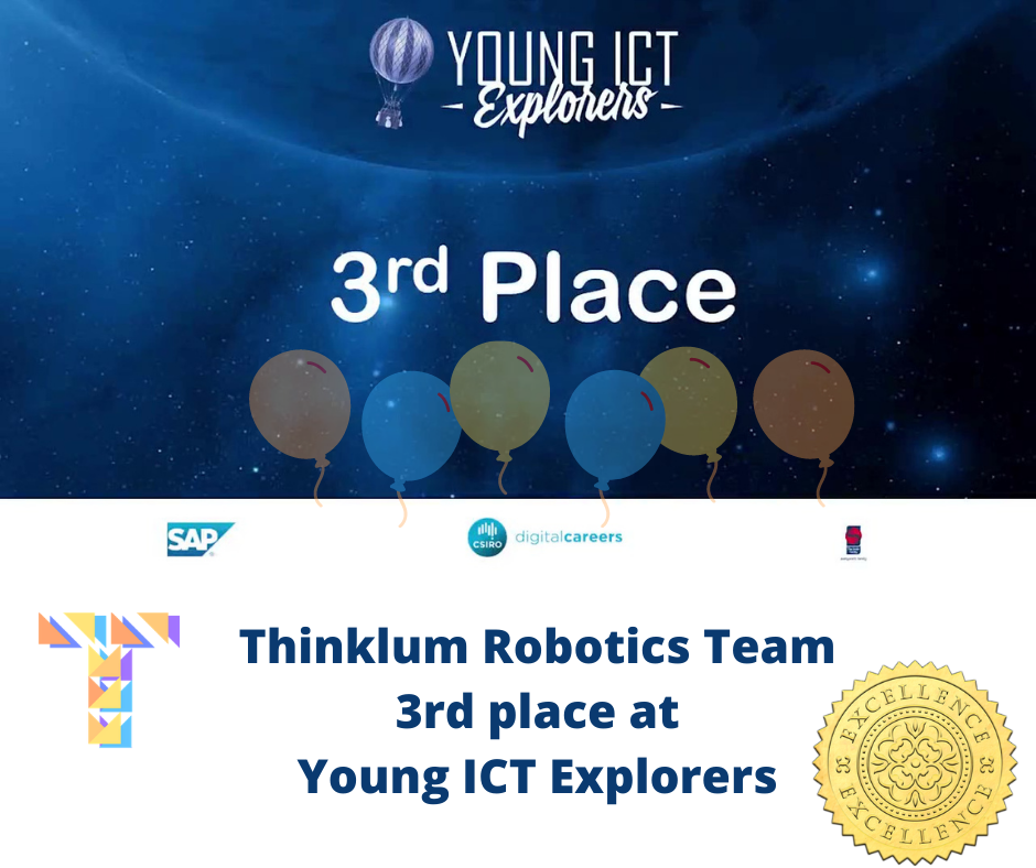 Thinklum robotics team came 3rd at ICT Young Explorers Competition with their robotic project