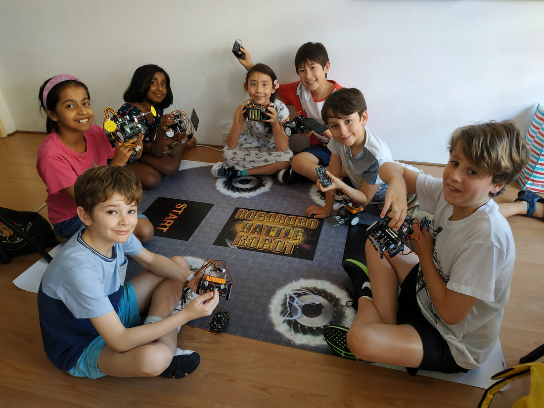 Robotics for kids help students learn collaboration and problem-solving as a team.