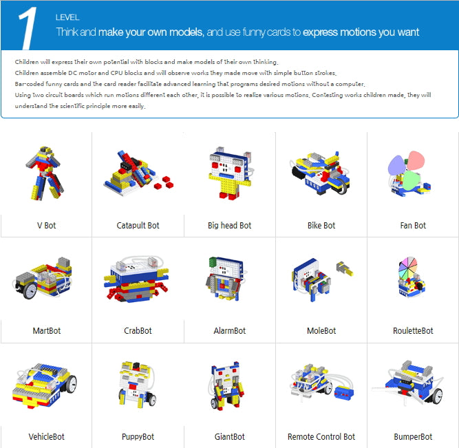 Educational Robot - Beginners Robotics Kit - Age 5-8 years old