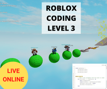 Load image into Gallery viewer, Online Roblox Coding LEVEL 3 - Term 4 2023 - Online Coding Class for Kids - School Grades Y3-Y7