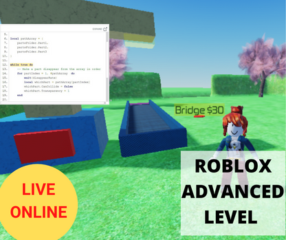 Online Roblox Coding Intro LEVEL 1 - Term 4 2023 - Online Coding Class –  Thinklum