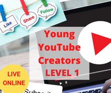 Load image into Gallery viewer, Young YouTube Channel Creators – Online YouTube Course for Kids – Level 1